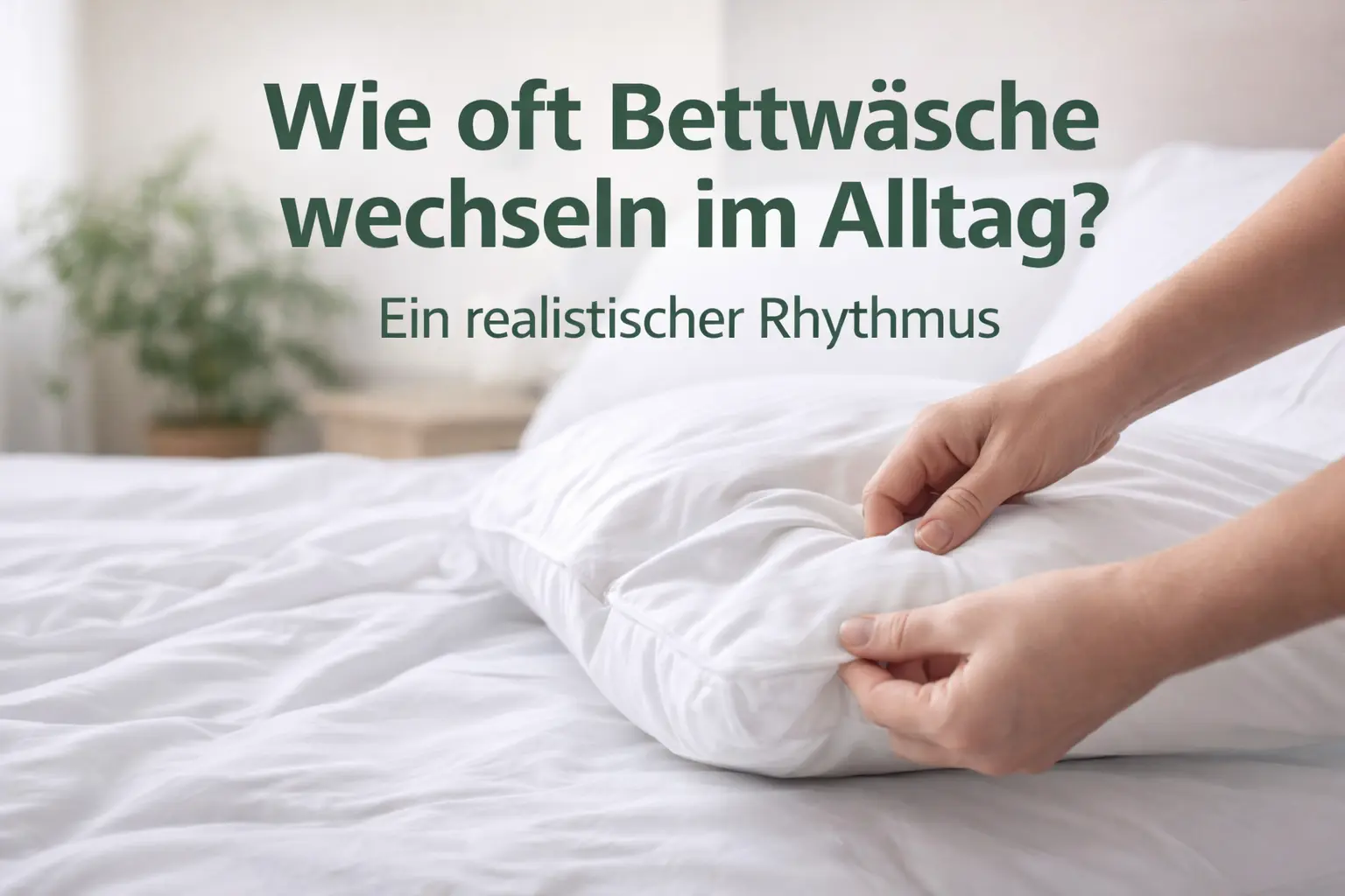 Wie oft Bettwäsche wechseln im Alltag – realistischer Rhythmus