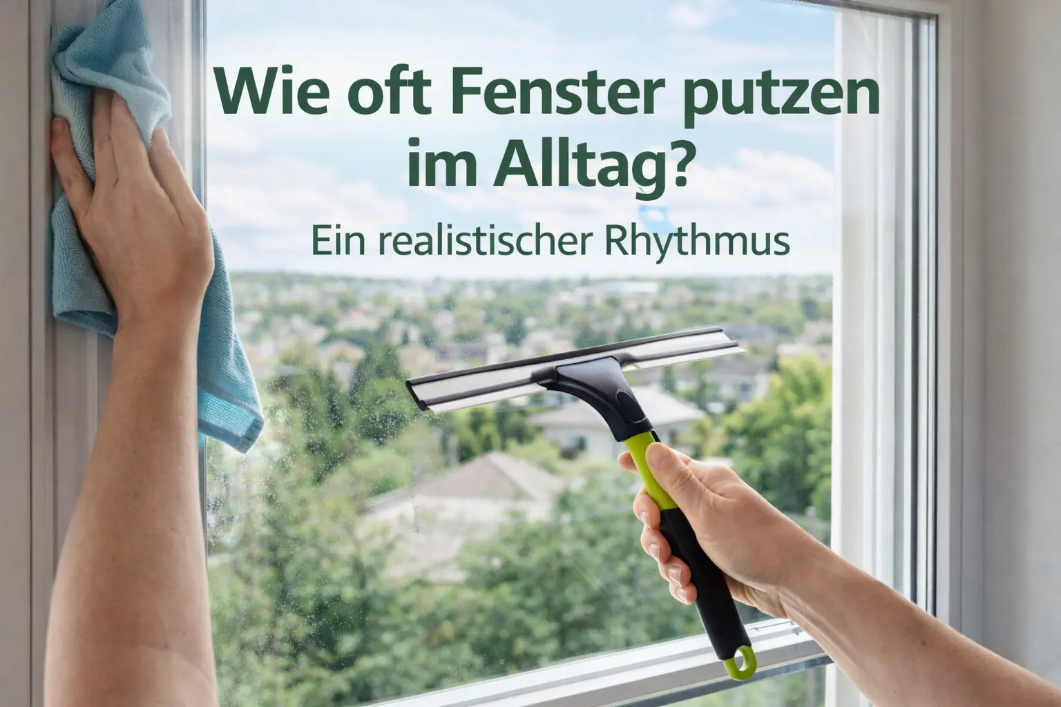Wie oft Fenster putzen im Alltag – realistischer Reinigungsrhythmus