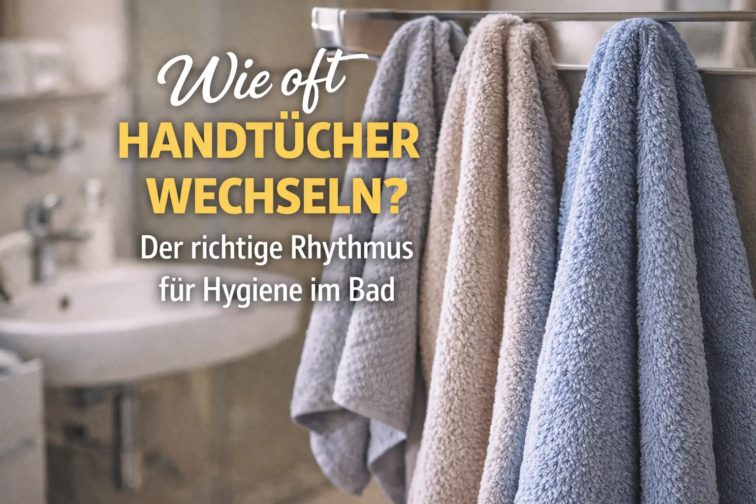 Wie oft Handtücher wechseln? Der richtige Rhythmus für Hygiene im Bad