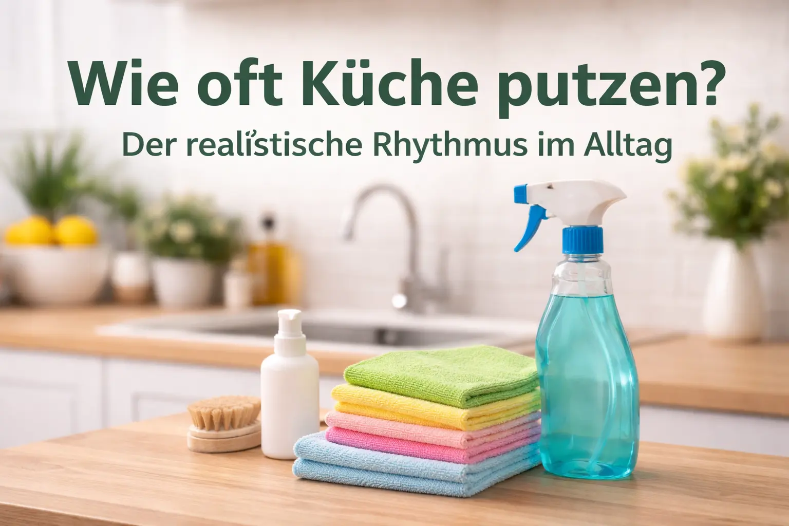 Wie oft Küche putzen – realistische Reinigung im Alltag