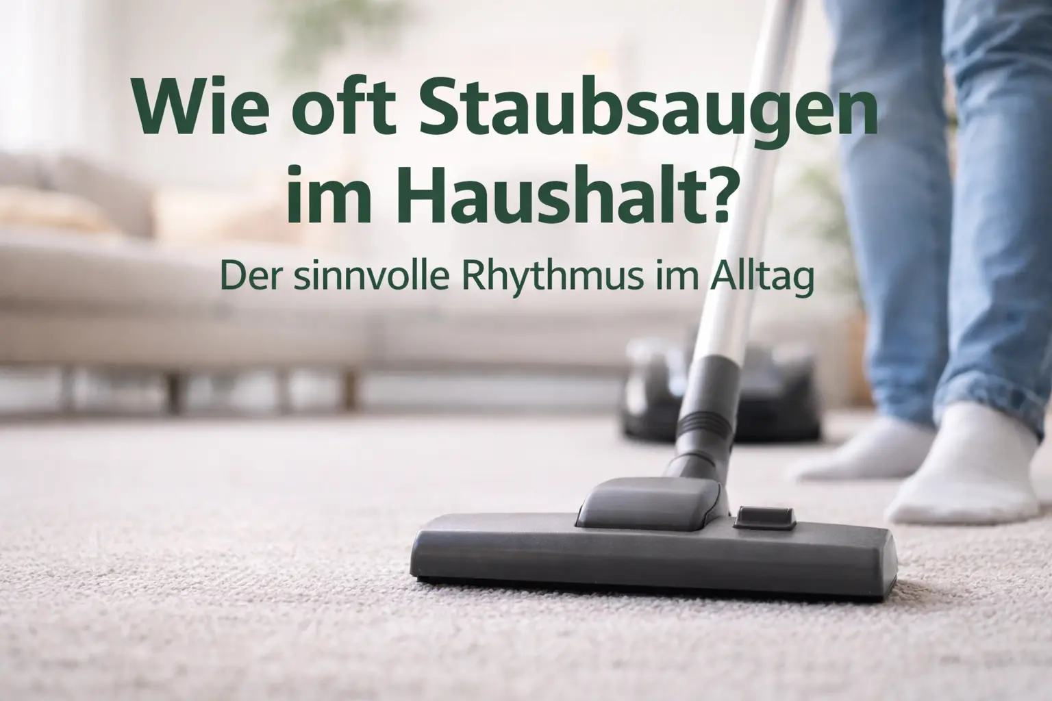 Wie oft staubsaugen im Haushalt – realistischer Rhythmus im Alltag
